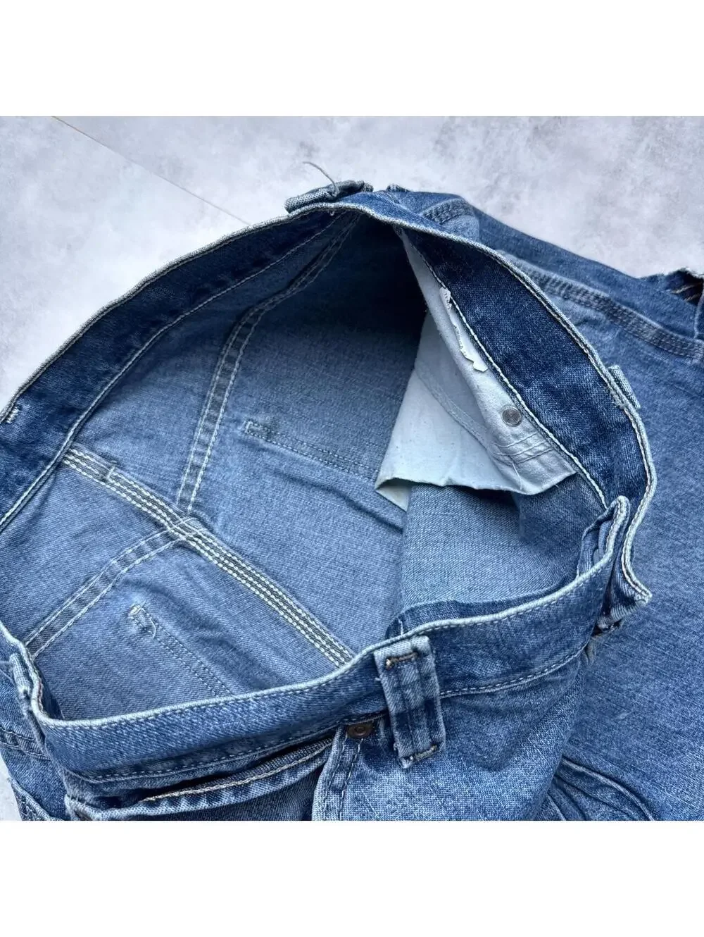 Y2K Wrangler 00s Carpenter blue jeans